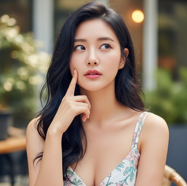 히알루론산 부작용을 고민하는 여성