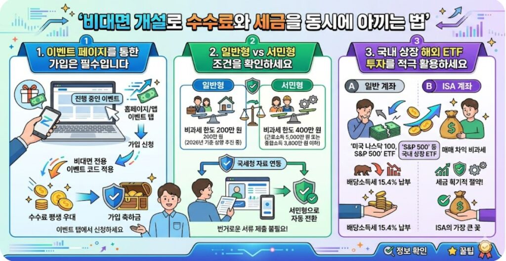 ISA 계좌 비대면 개설로 수수료와 세금을 동시에 아끼는 법

