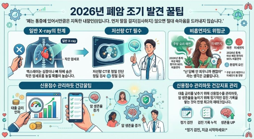 2026년 폐암 조기 발견 꿀팁